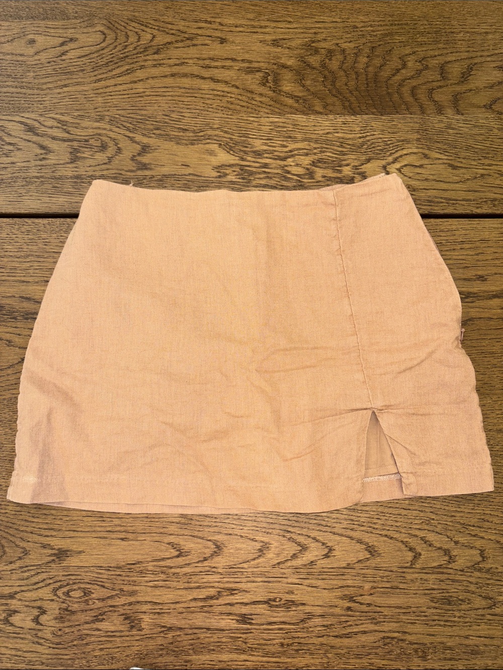 Abercrombie & Fitch Tan Linen Mini Skort